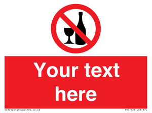 Custom prohibition no alcohol